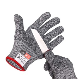 ZWZX Cut Resistant Gloves,High Performance Level 5 Protection Safety Kitchen Gloves … (Large)