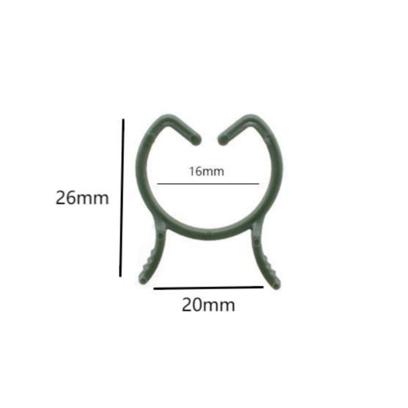 Pack of 100 Butterfly Shape Plant Clips - Large 8-Shape
