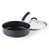 Cook N Home 2635 3 Quart/24cm Anodized Nonstick Saute Pan,