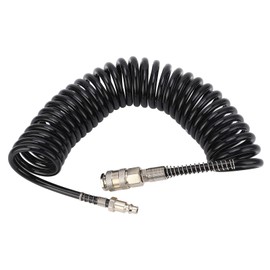 Recoil Air Hose 8mm Lightweight Coiled Air Hose Recoil Air Extension Hose Air Compressor Coil Connect Hose for Car Motorcycle(5m)