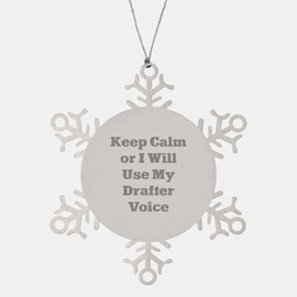Funny Valentine's Day Unique Gifts for Drafter Enthusiasts, Unique Snowflake Gifts from Friends, Gifts for Men and Women Who Love Drafting