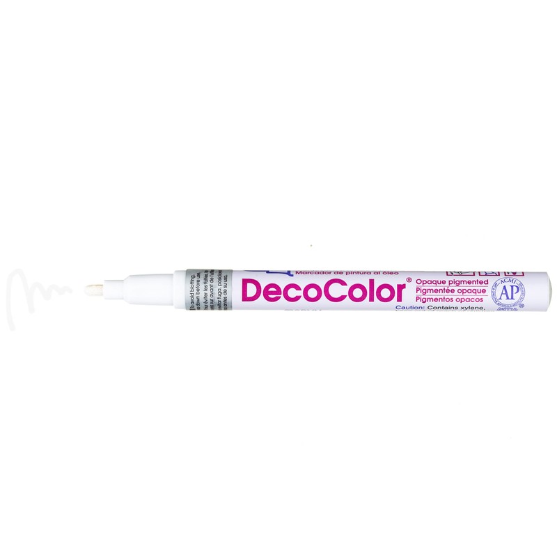 Uchida 200-C-0 Marvy Deco Color Fine Point Paint Marker, White