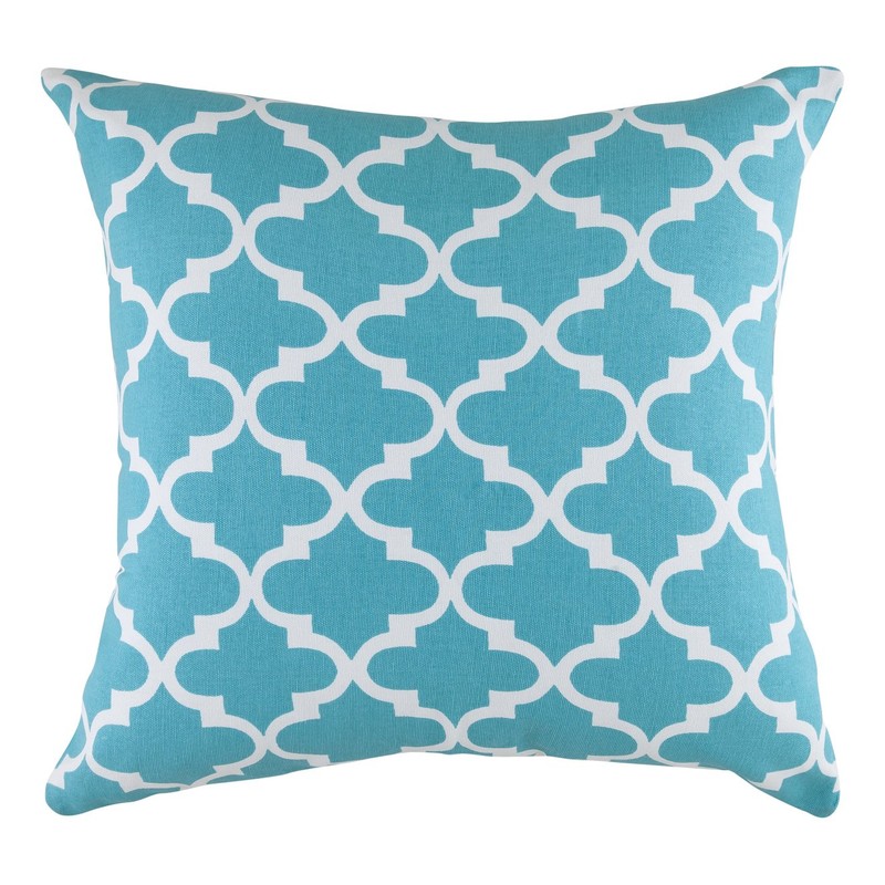 TreeWool, (2 Pack) Cushion Covers Trellis Accent in Cotton Canvas