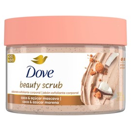 DOVE Beauty Scrub Jabón Exfoliante Corporal Coco y Azúcar Morena, 280 g