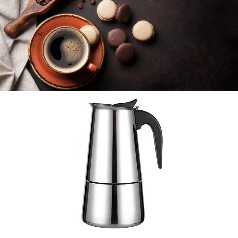 100ML Stainless Steel Coffee Maker Moka Pot Insulated Thermal Coffee