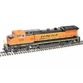 Atlas HO Scale ~ Dash 8-40BW ~ BNSF #516 ~ Silver DC Version ~ 10004311