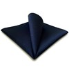 S&W SHLAX&WING Solid Navy Blue Pocket Square for Men New