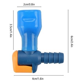 MiOYOOW Replacement Bite Valves, 6PCS Switch Bite Valve Tube Nozzle Reliable Cycling Hydration Nozzle for Most Hydration Bags