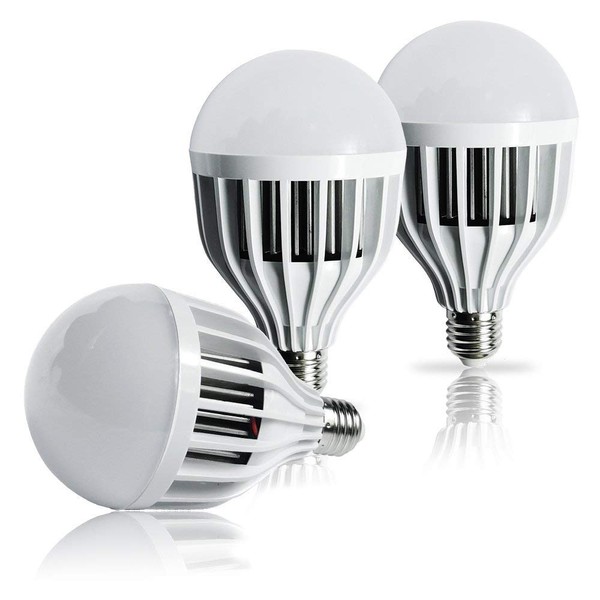 ETOPLIGHTING [3-Pack] Daylight White 5500K 18W LED Light Bulb with 36 LED Lights Edison E26 Base 50,000 Life Hours, APL1492
