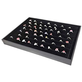 Display Board Jewellery Tray Jewellery Box Jewellery Display Case for Rings in Black
