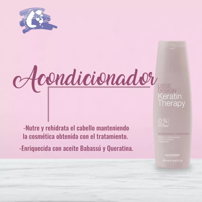 Alfaparf Kit Shampoo + Acondicionador Alisado Keratina Alfaparf Lisse