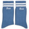 FUQWZ Something Blue Bride Embroidered Socks - Funny Bridal Party