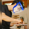 Bojueshaw Anti-Fog Full Face Shield with Adjustable Strap,Reusable HD Clear