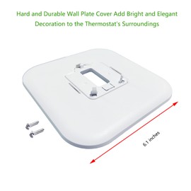 ARYEIELLSOW THP2400A1080 Large Cover Plate & Electrical Box Adaptor for T-Series Thermostats, White (1)