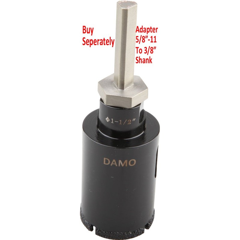 DAMO 1-1/4 inch Diamond Core Drill Bit for Porcelain, Ceramic,