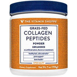The Vitamin Shoppe Collagen Peptides Grass-Fed Powder - Healthy Hair, Skin, Nails, Bones & Joints - Unflavored (7 oz. / 30 Servings)