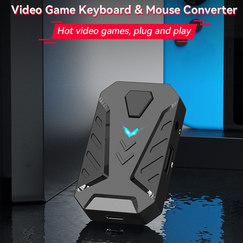 Wired Keyboard Mouse Converter Combo Plug and Play Keypad Mouse