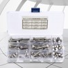 Tissting 90pcs 1/4-20UNC Hex Socket Cap Head Bolts, Stainless Steel