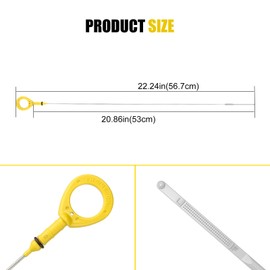 3mirrors Engine Oil Dipstick Fit for Toyota Camry 2002-2006, Solara 2002-2006, Replace Oil Level Dipstick Replaces 917-396,153010H012 153010H010
