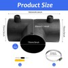 WZYTEU Auxiliary Heater Accessories Diameter 75 mm, Type T Three-Way