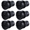 MOTOFITOOL 6-Pack Rubber Cane Tips 7/8 Inch Heavy Duty Walking
