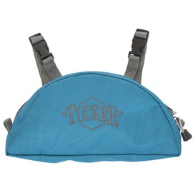 Tucker Day Tripper Pommel Bag - Durable Water Resistant Horse Trail Riding Saddle Pouch with Double Compression Attachment Straps & Side Buckle, Turquoise Blue