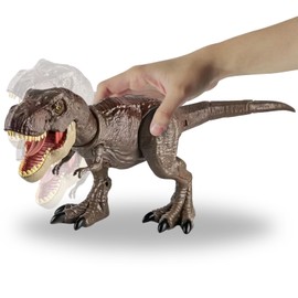 T-Rex Rampaging Tyrannosaurus Rex Dinosaur Attack Action Figure - 21” Jurassic Dino with Lights, Chomp & Roar Play Toy for Kids