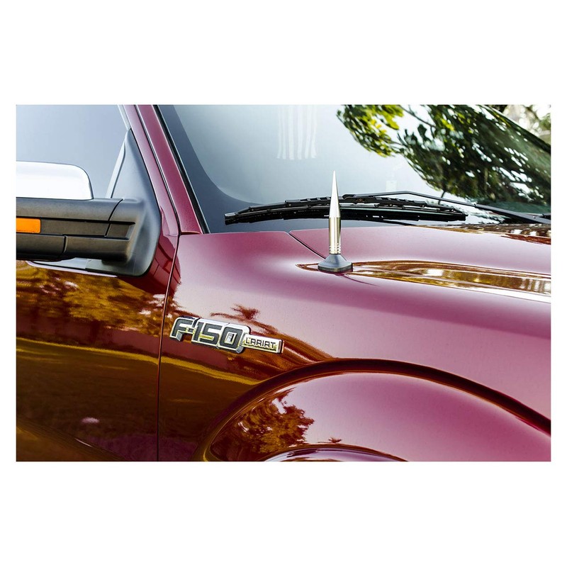 TRUE SPIKE Fat Spike Chrome Antenna in Heavy Gauge CNC