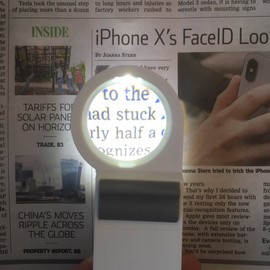 8X Pocket Magnifier with Led Light & Aspheric Lens Ideal for Detailed Inspection Reading, Collectors by Electro Optix