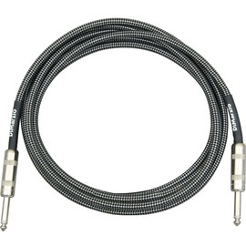 DiMarzio EP1718SSBKGY Cable Instrumento para Guitarra Eléctrica/Electroacústica/Bajo/Teclado, 5.5 metros, negro