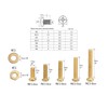 LBY 600pcs M2.5 Machine Screws(Truss Head), Phillips Pan Head Bolts