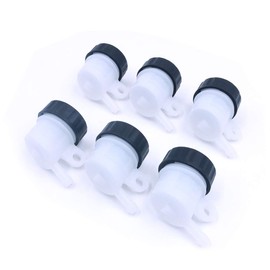 Namvo 6 Piece Motorcycle Parts Universal Brake Tank Front Liquid Bottles Oil Cup Motorcycle Master Brake Cylinder Slant Head