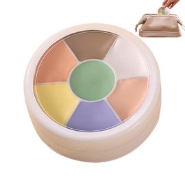 Cream Foundation Palette | Concealer Set Cream Makeup Palette - Cream Face Palette Waterproof Highlighter, All-Day Wear Makeup Concealer, Blendable Face Makeup