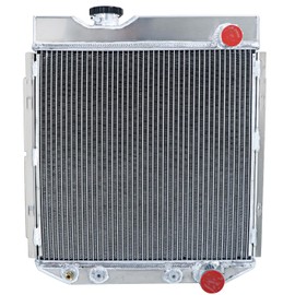 CoolingSnow Aluminum Radiator for 1960-1966 61 62 63 64 65 Ford Mustang 260 289/Falcon Ranchero Mercury Comet L6 V8 GAS (3 Row Radiator)