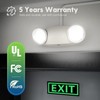 FREELICHT 4 Pack Emergency Lights for Business, with Battery Backup,