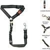 REEDEEMIT Reflective 2 in 1 Dog Cat Seat Belt Stretchable,
