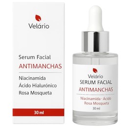 Velària Gesichtsserum mit 10 % Niacinamid, Hyaluronsäure und Hagebutte, 3-in-1, 30 ml gegen Flecken, verbessert die Hautstruktur.