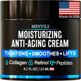 Crema Facial Antienvejecimiento Y Antiarrugas Para Hombres                                                                                            