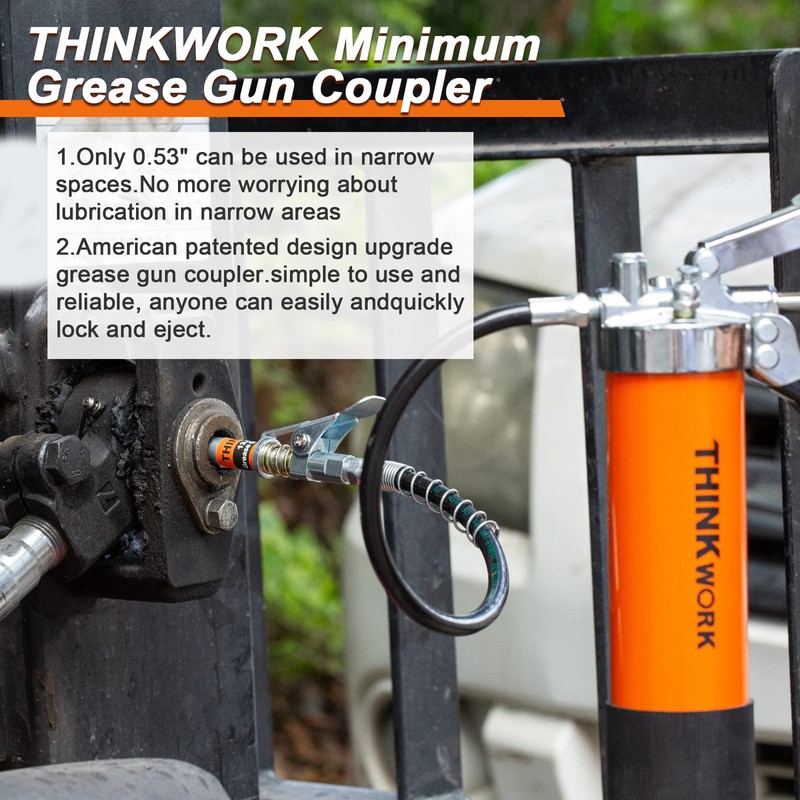 Grease Gun Coupler, Strong Lock on Greases Gun Couplers with