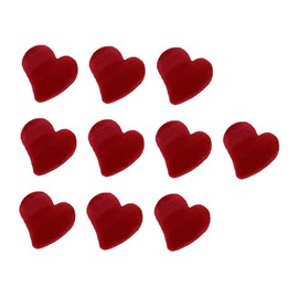 Gatuida Heart Hair Claw Clip 10-Pack Mini Flocking Hair Jaw Clamps for Women and Girls for Styling Bangs and Updos