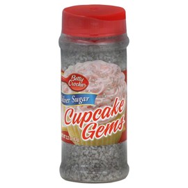 Betty Crocker Silver Sugar Cupcake Gems, 2.2 oz, (Pack of 6)