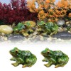 NA 2Pcs Micro-landscape Simulation Frog Decoration for Garden Patio Yard