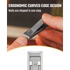KeyUnity KN02 Keychain Nail Clippers, Foldable Stainless Steel Fingernail Cutter