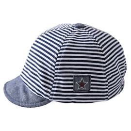 FakeFace Baby Hat, Cap, Baby Hat, Baseball Cap, Sun Hat, Cotton Hat, Kids, 3-12 Months, Spring, Summer, Autumn, Breathable, Sunscreen, UV Protection, For Toddlers, Striped, For Girls, Boys, Cute,
