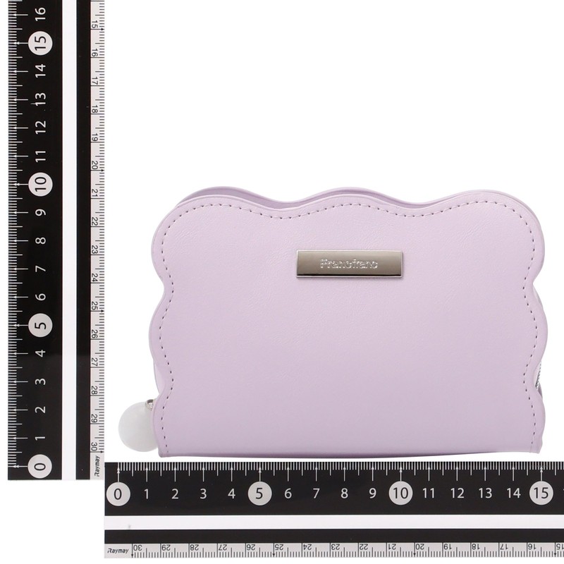 Francfranc Wave Shape Pouch Small Light Purple Makeup Pouch Trinket