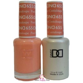 DAISY DND Daisy Duo Gel w/ matching nail polish lacquer - Pure Cantaloupe - 655