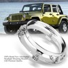 Silver 7 Inch Round Headlight Ring Mounting Bracket Compatible with