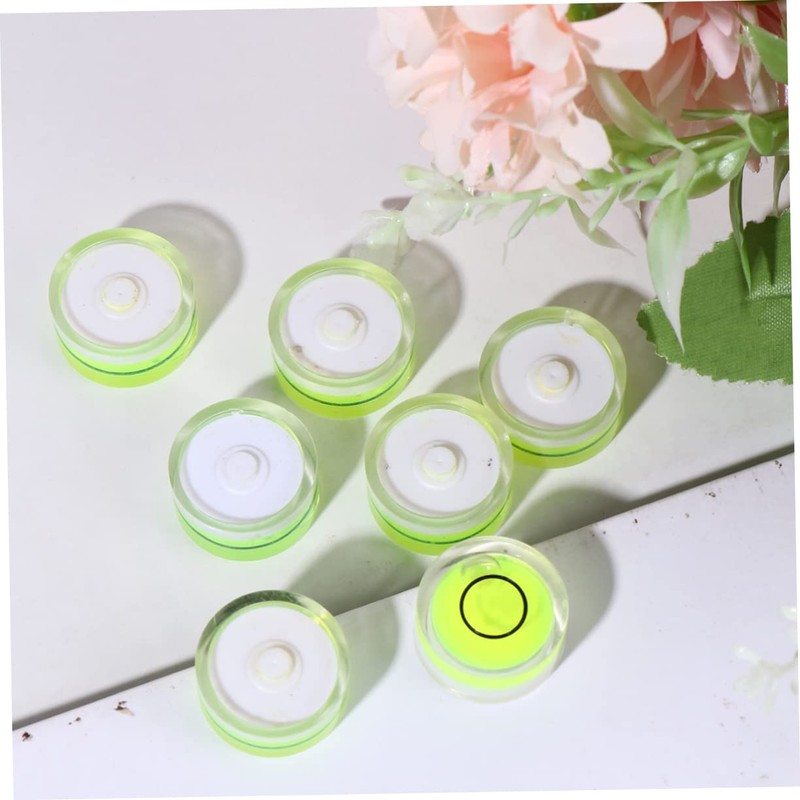 SHINEOFI 16PCS Circular Bubble Level Diameter Height Surface Level for