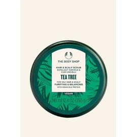 The Body Shop Tea Tree Purifying & Balancing Hair & Scalp Scrub Vegan silk Protein 240ml