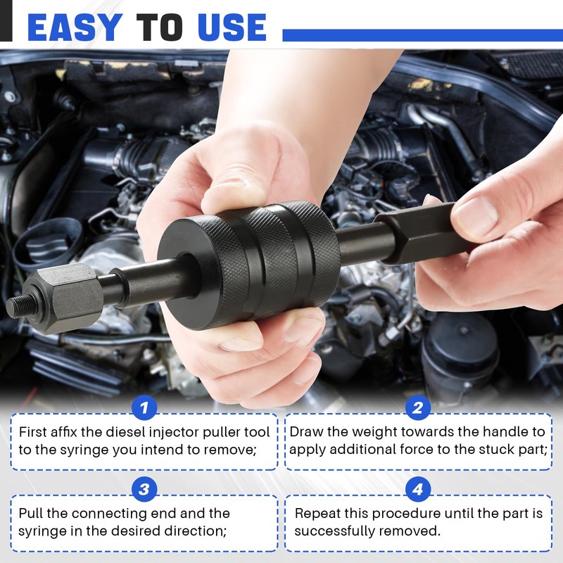 DASBET Diesel Injector Puller Tool Fuel Injector Removal Set with